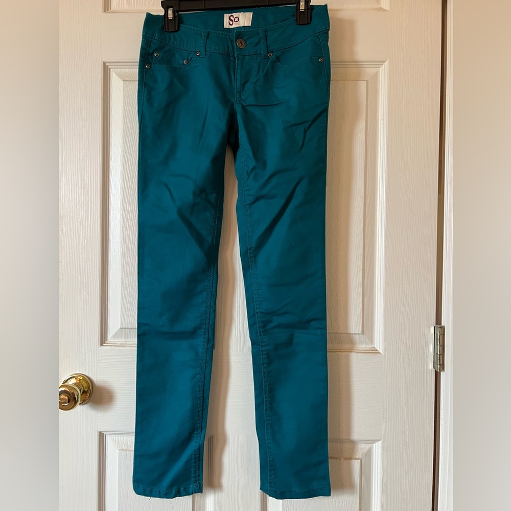 SO Teal Straight Leg Pants